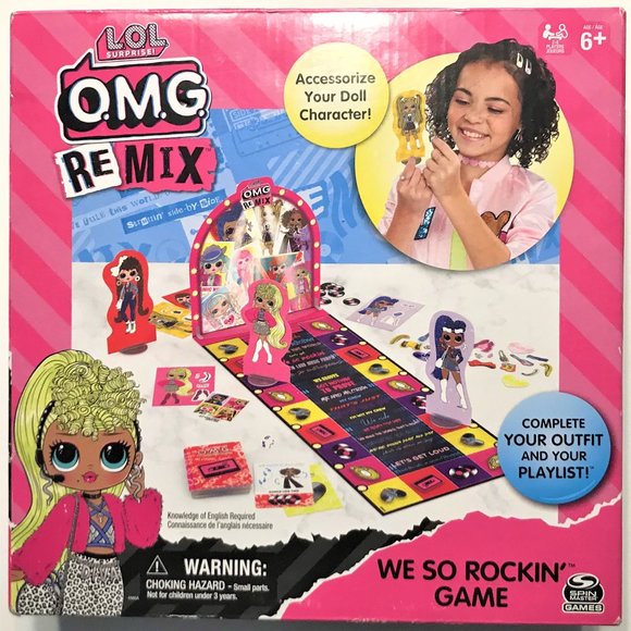 L.O.L. Surprise O.M.G. Remix Girls Board Game - Picture 1 of 3